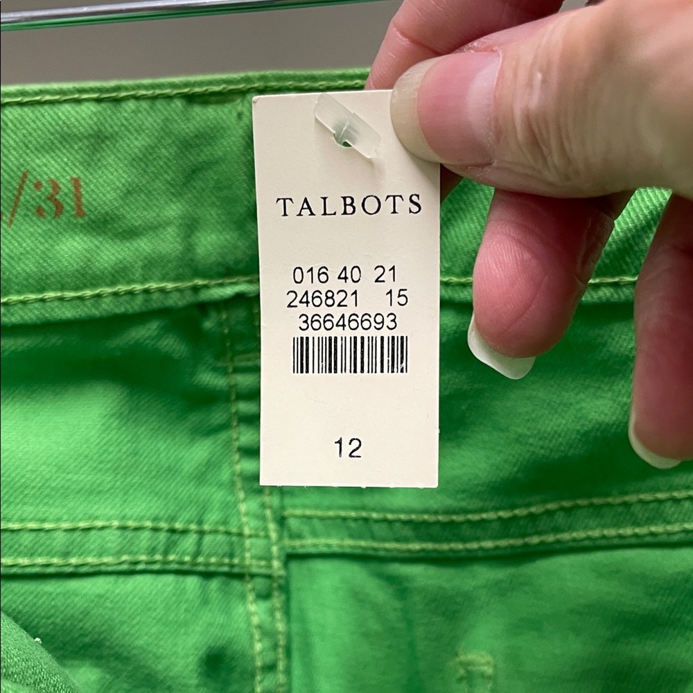 Talbots Straight-Leg Jeans in Bright Green - Picture 5 of 14